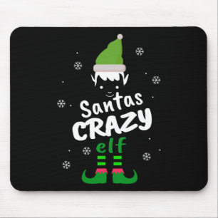 Mousepad Feliz Elf Santas Elf Engraçado Festa de Natal