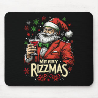 Mousepad Feliz engraçada Papais noeis de Rizzmas Natal