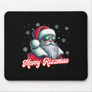 Mousepad Feliz Engraçada Rizzmas Rizz Papai Noel Cos de Nat