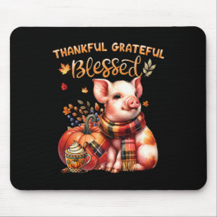 Mousepad Feliz Fazenda Bênçateada, Porco, Queda Y'a