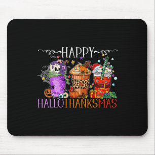 Mousepad Feliz Hallothanksmas Dia das Bruxas Dia de Ação de