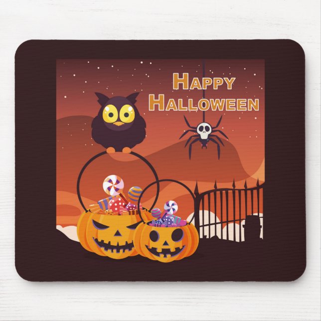 Mousepad Feliz Halloween (Frente)