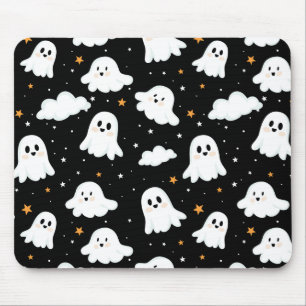 Mousepad Feliz Halloween Ghost Cloudy Star Sky