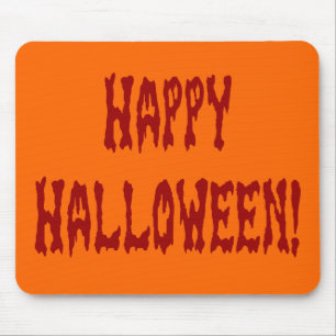 Mousepad Feliz Halloween Gore Texto