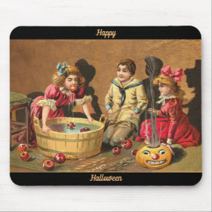 Mousepad Feliz Halloween Retro Poster