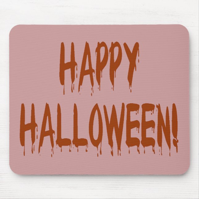 Mousepad Feliz Halloween Sangrento (Frente)