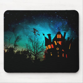 Mousepad Feliz Halloween Spooky, Bruxa Voadora