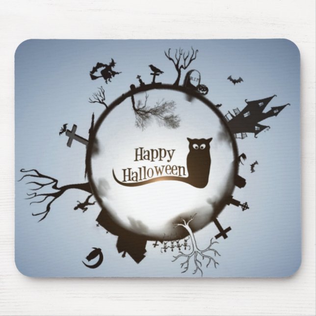Mousepad Feliz Halloween Spooky Themed (Frente)
