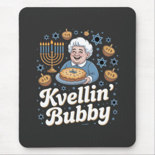 Mousepad Feliz Hanukkah Engraçado Feriado Judeu Kvellin Bub