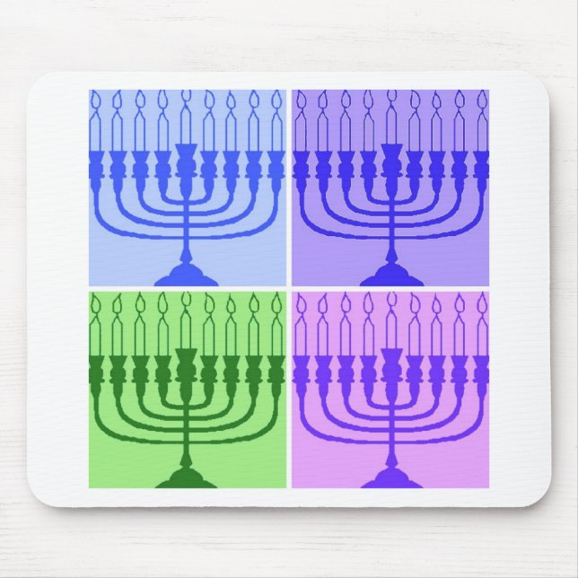 Mousepad Feliz Hanukkah Menorah (Frente)