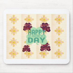 Mousepad Feliz Impressão de Arte Adorável do Dia de São Pat