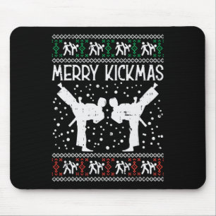 Mousepad Feliz Kickmas Natal Feio Karate Jiu Jitsu Mart