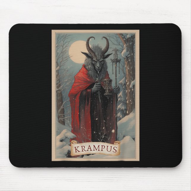 Mousepad Feliz Krampus Horror Natal Ugly Sweater Mau P (Frente)