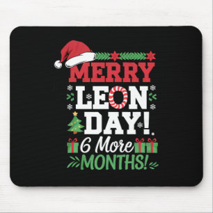 Mousepad Feliz Leon Day Noel Ckwards Engraçado Contagem de