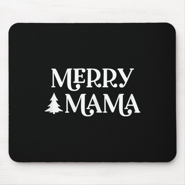 Mousepad Feliz Mamãe Feliz Natal Mãe Mamãe Mães Mães (Frente)