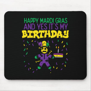 Mousepad Feliz Mardi Gras Sim Meus Homens de Festa de Anive