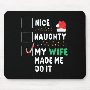 Mousepad Feliz Marido de Natal Que Boa Noite Minha Mulher F