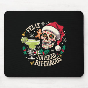 Mousepad Feliz Natal Achos Crânio Engraçado Espanhol Natal