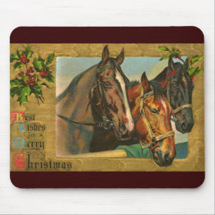 Mousepad Feliz Natal antiquado do país