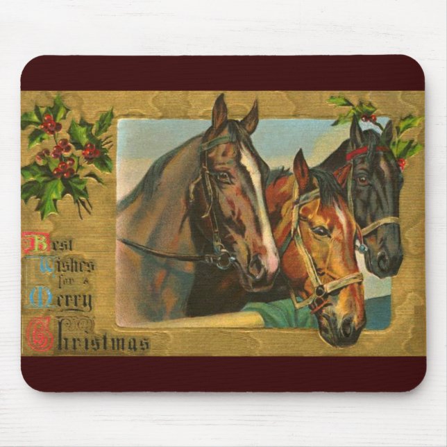 Mousepad Feliz Natal antiquado do país (Frente)