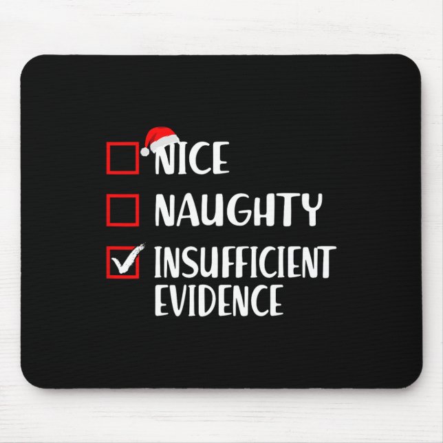 Mousepad Feliz Natal, Bela Prova Insuficiente (Frente)