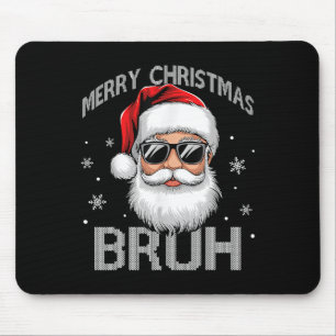 Mousepad Feliz Natal Bruh Funny Papai Noel Retro Men W