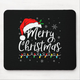 Mousepad Feliz Natal Chapéu Vermelho do Papai Noel Rena Nat