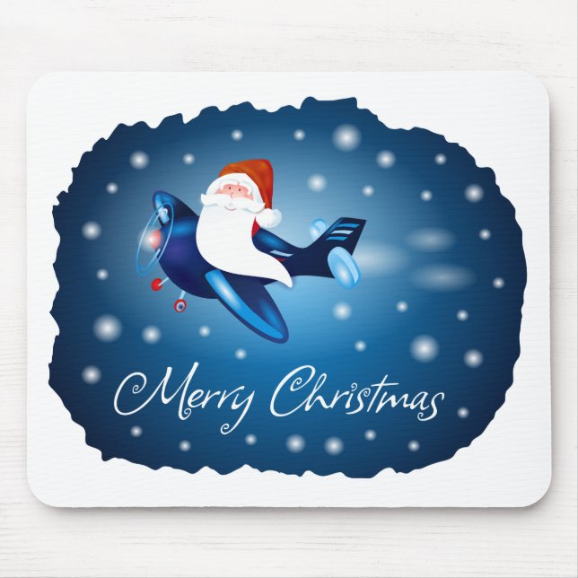 Mousepad Feliz Natal com Papais noeis (Frente)
