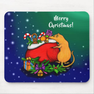 Mousepad Feliz Natal com Rat Prince