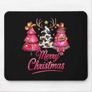 Mousepad Feliz Natal Couro de Vaca Leopardo Nk Árvore de Na