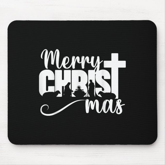 Mousepad Feliz Natal Cristão Jesus Natal (Frente)