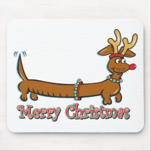 Mousepad Feliz Natal Dachshund