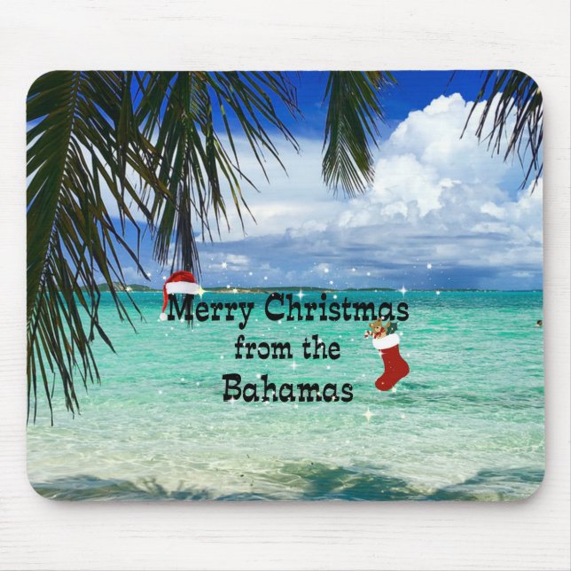 Mousepad Feliz Natal das Bahamas (Frente)
