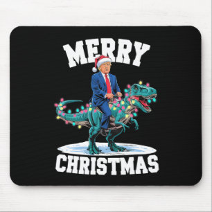 Mousepad Feliz Natal Dino Donald Trump Dinossaur T-rex X