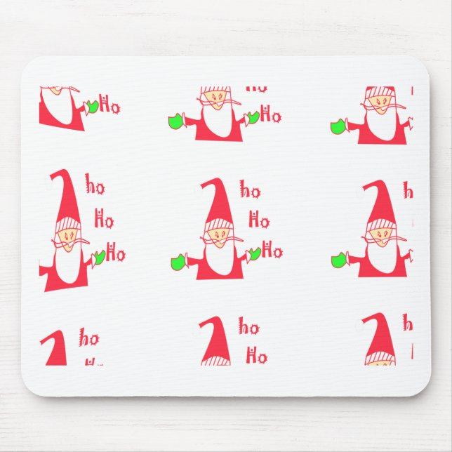 Mousepad Feliz Natal Feliz Papais noeis Engraçados de Natal (Frente)