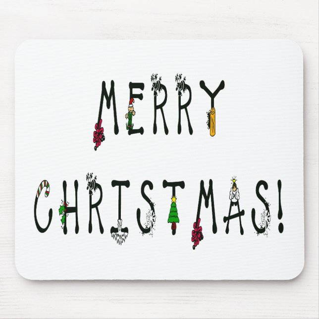 Mousepad Feliz Natal - Fonte de decoração (Frente)