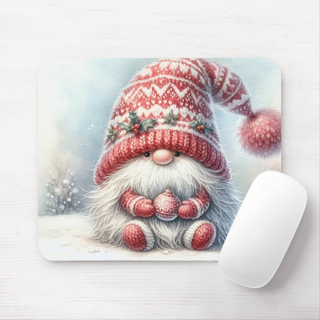Mousepad Feliz Natal Gnomo (Com mouse)