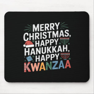 Mousepad Feliz Natal Hanukkah Feliz Kwanzaa 14