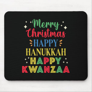 Mousepad Feliz Natal Hanukkah Feliz Kwanzaa 15