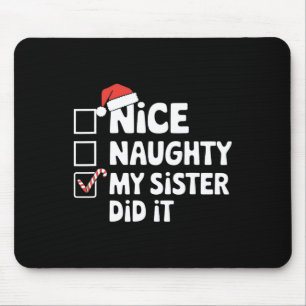 Mousepad Feliz Natal Irmã Bela Fez Isso Família Xmas B