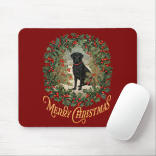 Mousepad Feliz Natal Labrador Retriever