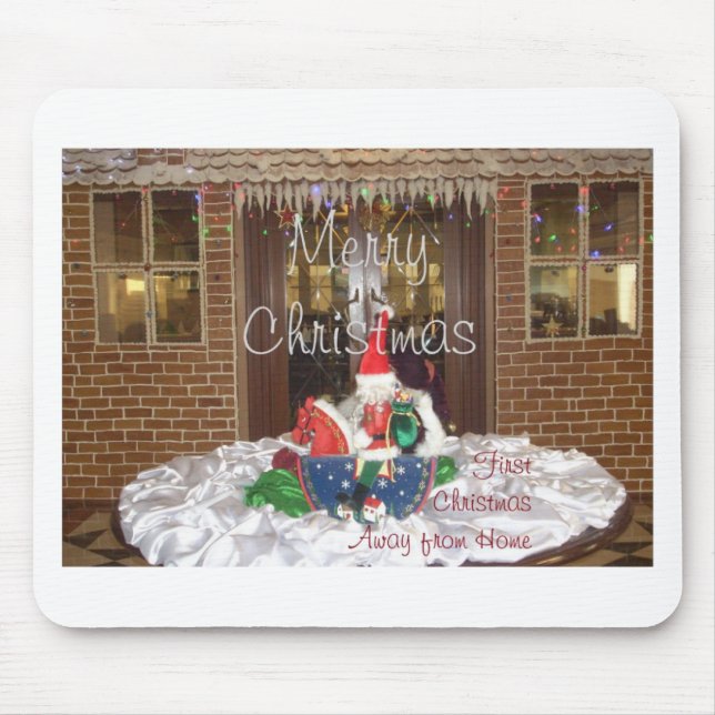 Mousepad Feliz Natal longe de casa Inspirou A (Frente)