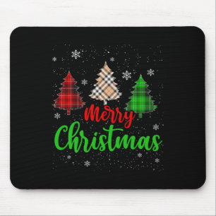 Mousepad Feliz Natal Luz Vermelha Santa Hat Família Xmas M