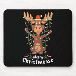 Mousepad Feliz Natal Luzes de Árvore do Mose de Natal