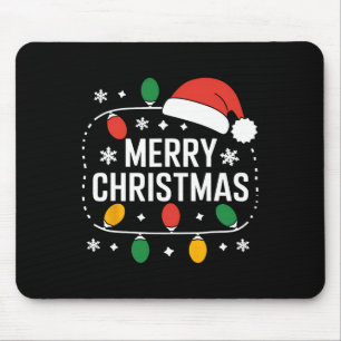 Mousepad Feliz Natal Luzes de Natal Xmas Correspondendo Fam