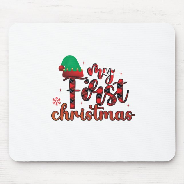 Mousepad Feliz Natal Meu Primeiro Natal (Frente)