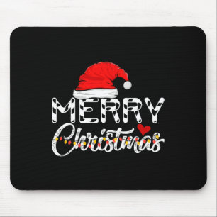 Mousepad Feliz Natal Natal Santa Claus Família Engraçada