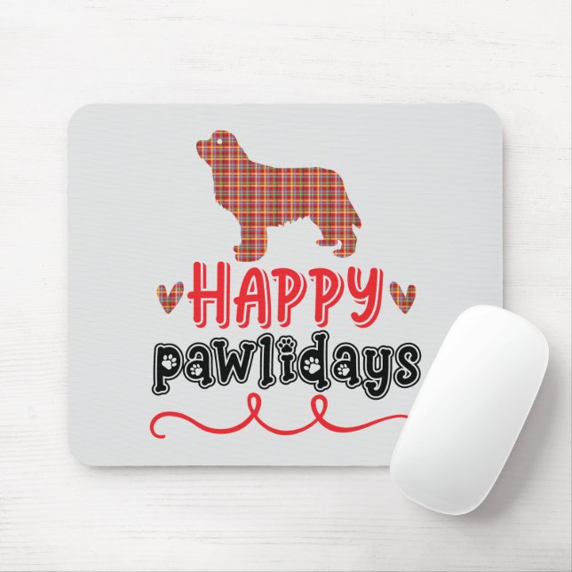 Mousepad Feliz Natal | Palavras Engraçadas (Com mouse)