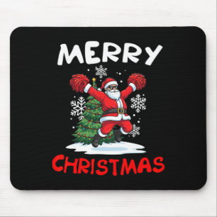 Mousepad Feliz Natal Papai Noel Jogando Torcida Apaixonada