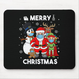 Mousepad Feliz Natal Papais noeis E Amigos Meninos Família